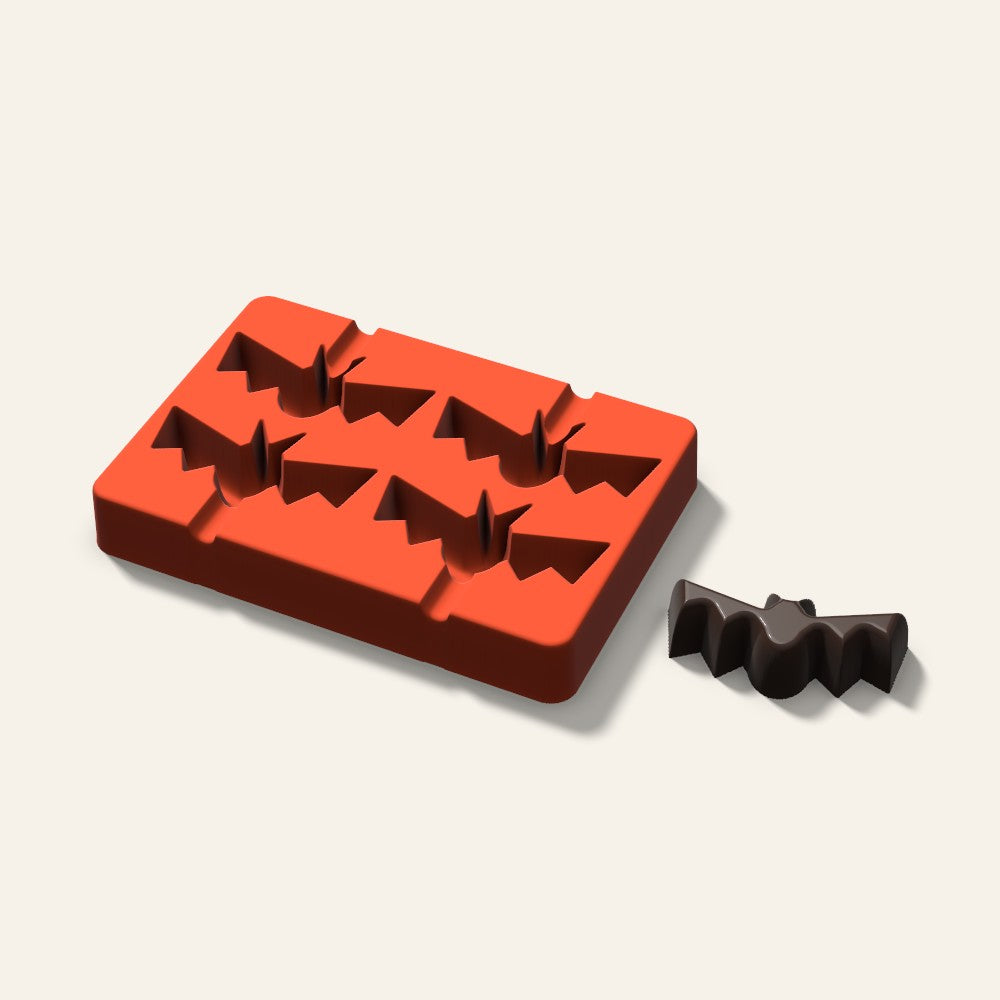 Bat Cakesicle Mold, 3 Inch, 4 Cavity, 3D render