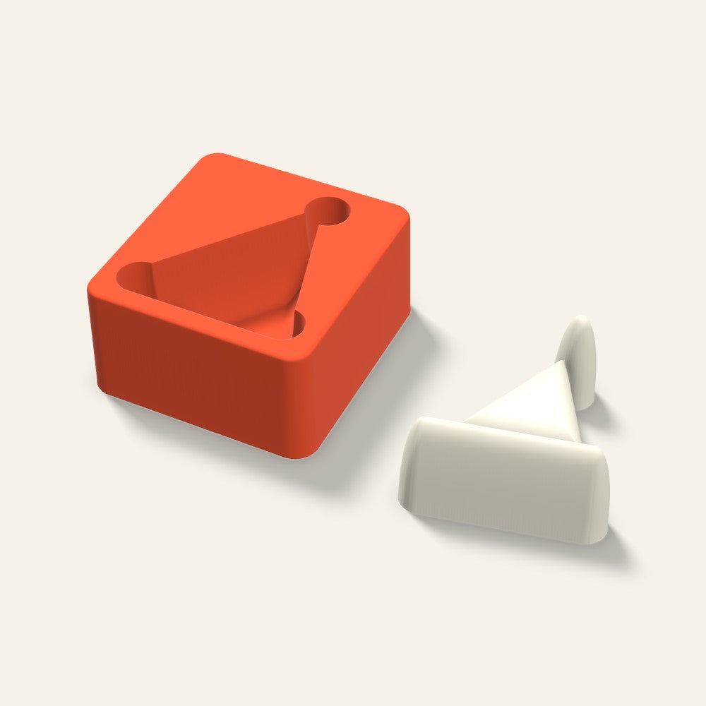 Santa Hat Candle Mold, 3 x 1.5 Inch, 3D render