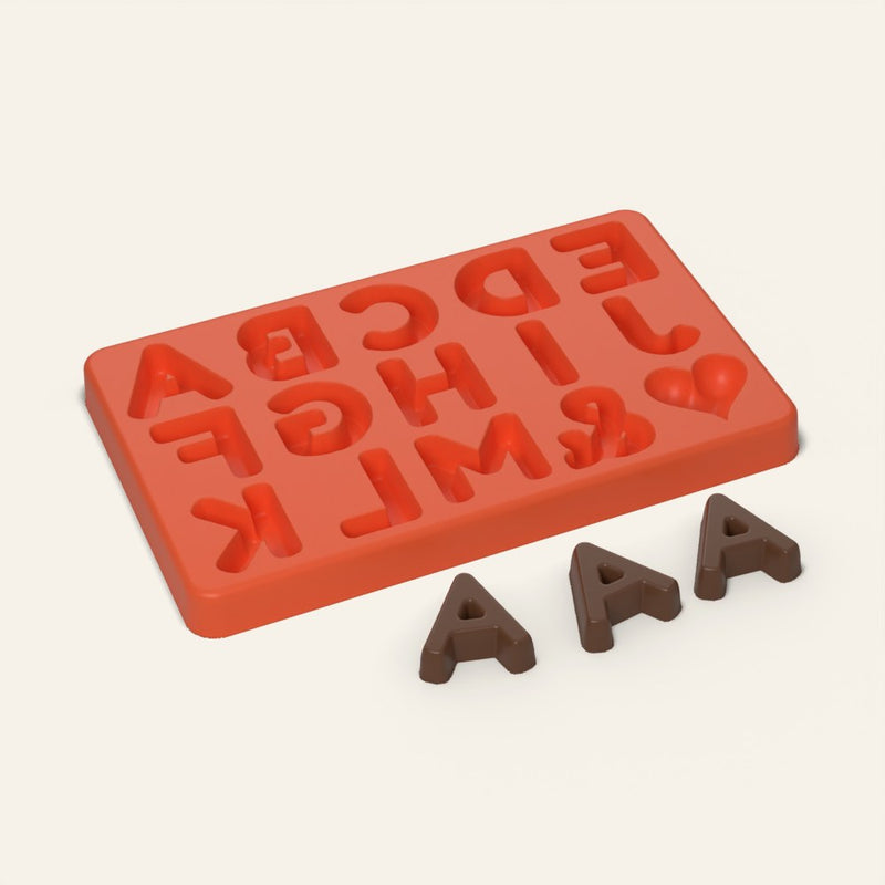 Alphabet Chocolate Mold A to M, 13 Cavity