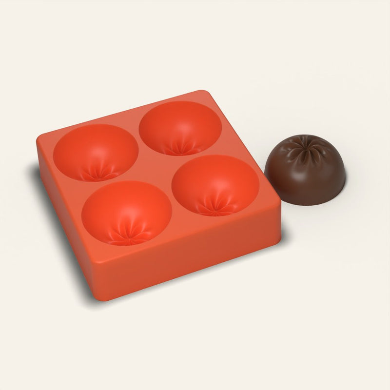 Dumpling Cocoa Bomb Mold, 4 Cavity