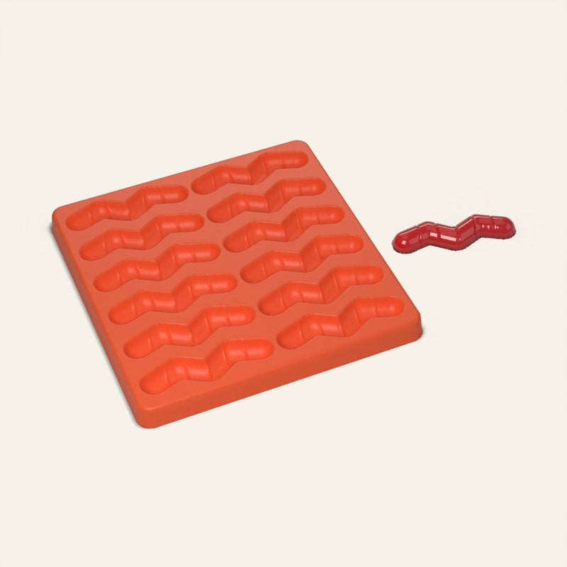 Gummy Worm Mold, 12 Cavity