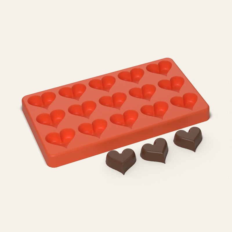 Heart Chocolate Mold, 15 Cavity