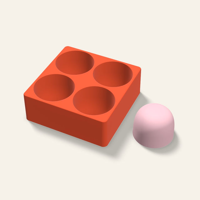 Gumdrop Soap Mold, 3 Inch, 4 Cavity, 3D render