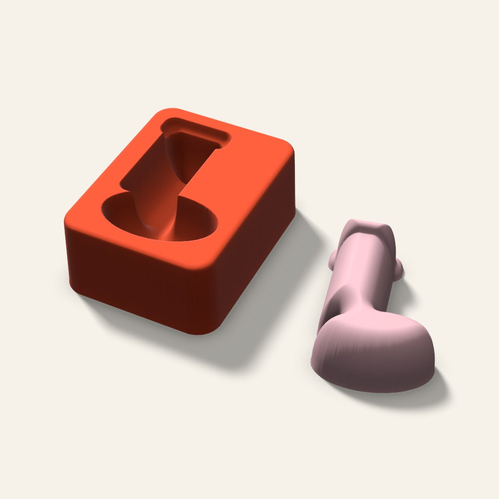 Stocking Soap Mold, 2.5 Inch, 3D render