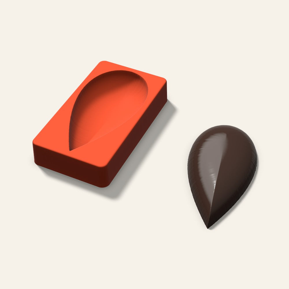 Giant Teardrop Mold, 6 Inch, 3D render