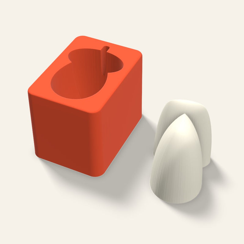 Acorn Candle Mold, 3 x 2.5 Inch