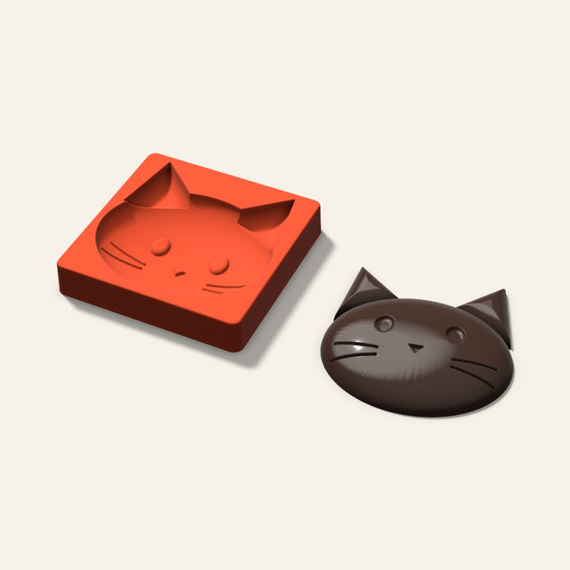 Giant Cat Mold, 6 Inch, 3D render