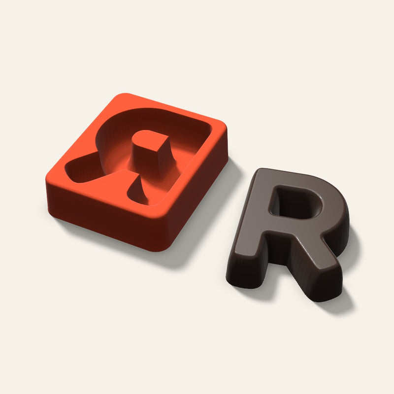 Letter R Mold, 3 Inch