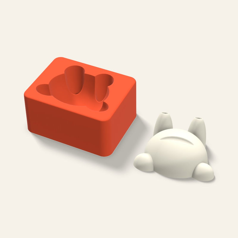 Frog Candle Mold, 3 x 1.5 Inch