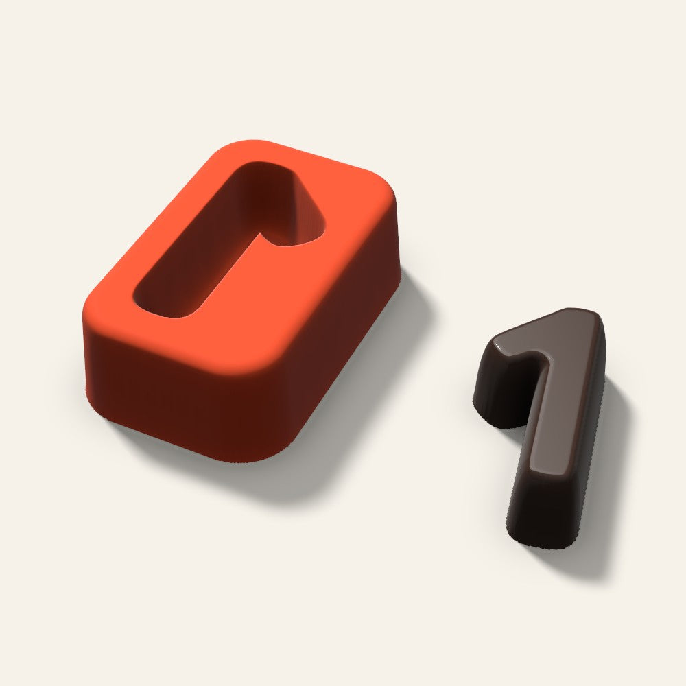 Number 1 Mold, 1.5 Inch, 3D render