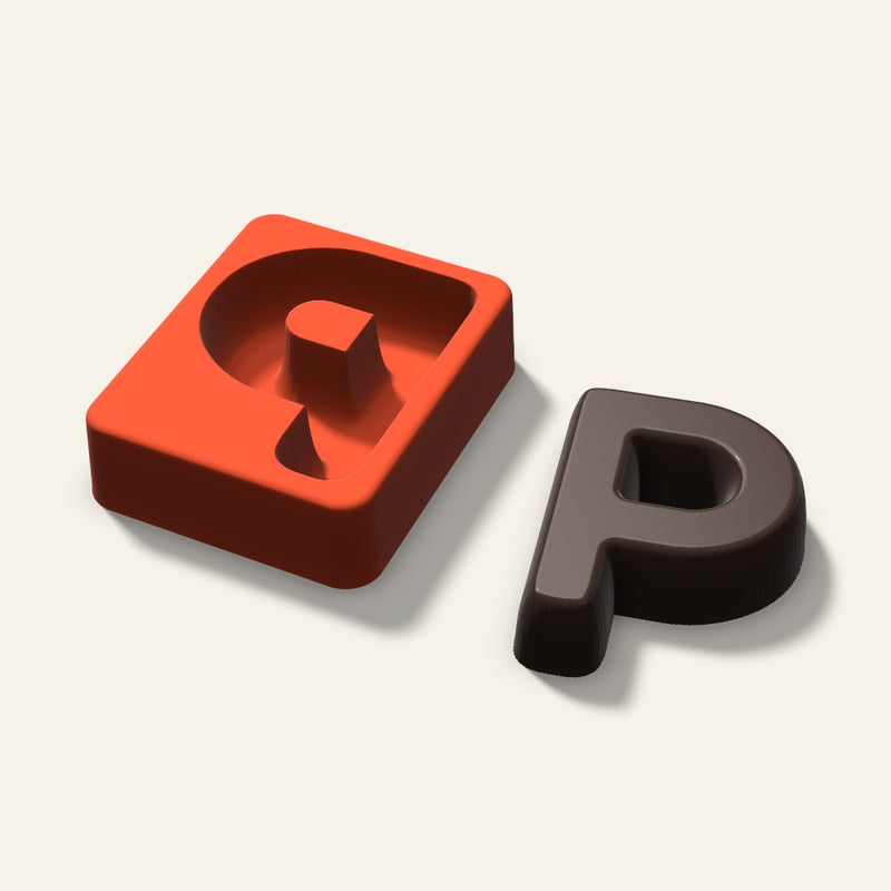 Letter P Mold, 3 Inch