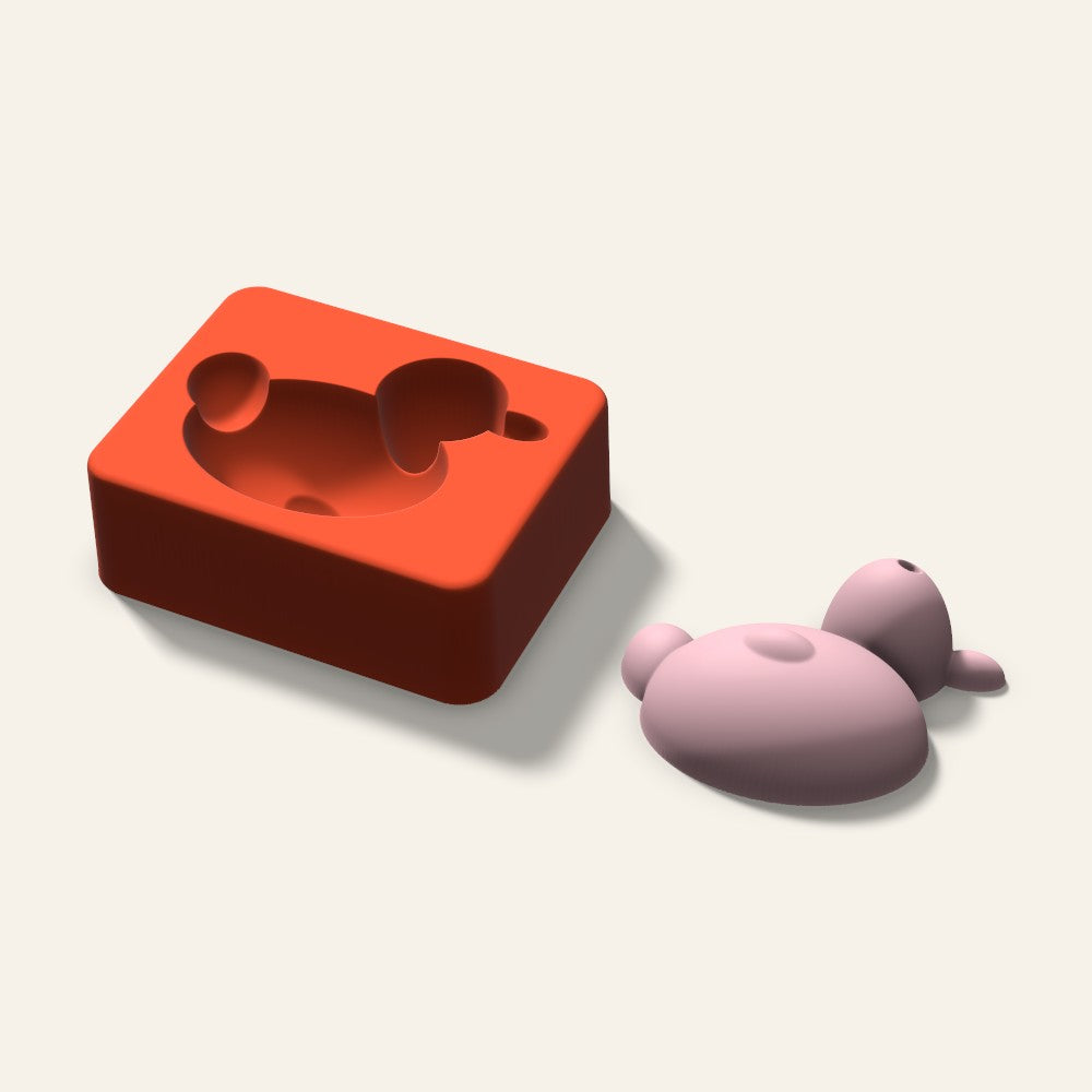 Duck Soap Mold, 3 Inch, 3D render