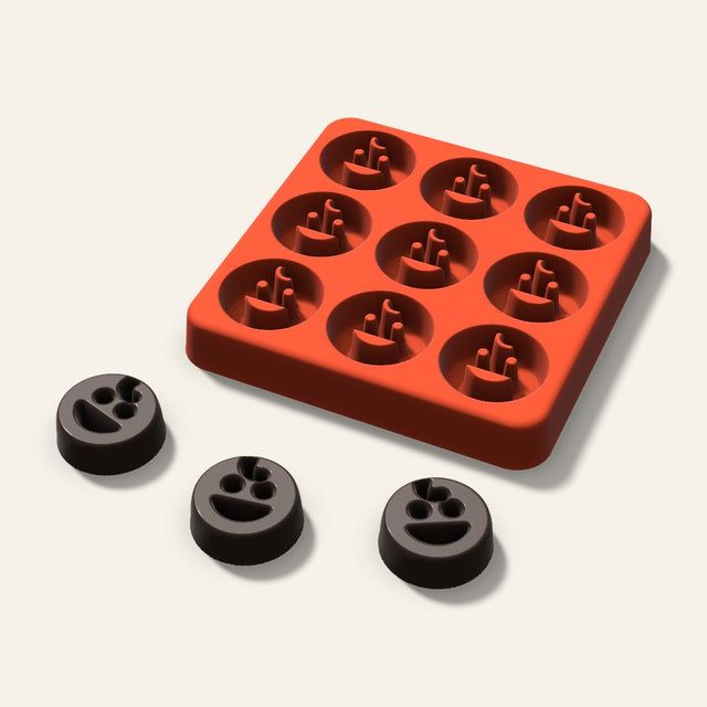 Baby Face Candy Mold, 1 Inch, 9 Cavity, 3D render