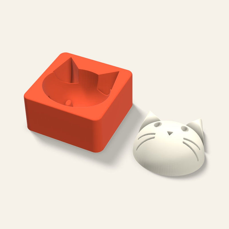Cat Candle Mold, 3 x 1.5 Inch