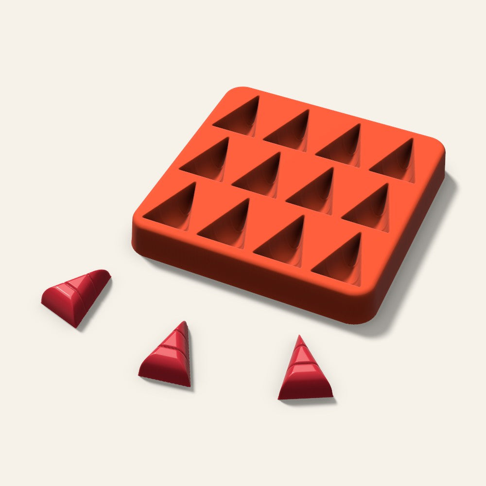 Candy Corn Candy Mold, 1 Inch, 12 Cavity, 3D render