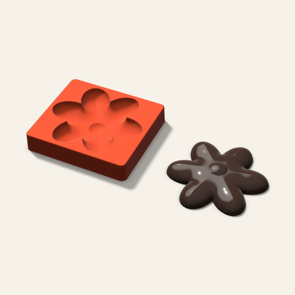 Giant Blossom Mold, 6 Inch, 3D render