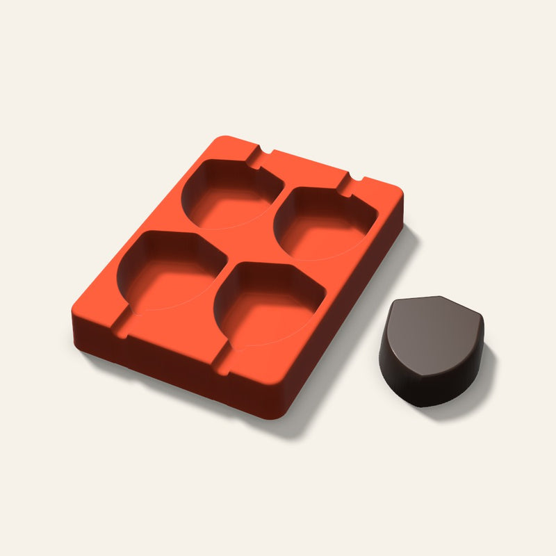 Shield Cakesicle Mold, 2.5 Inch, 4 Cavity