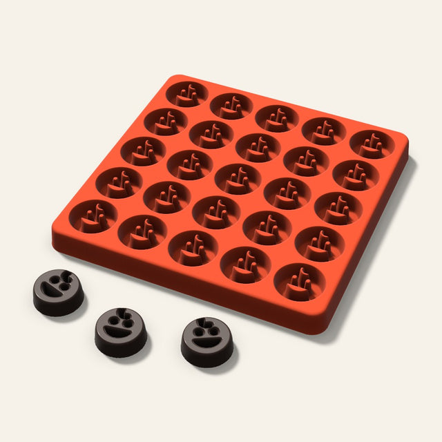 Baby Face Candy Mold, 1 Inch, 25 Cavity, 3D render