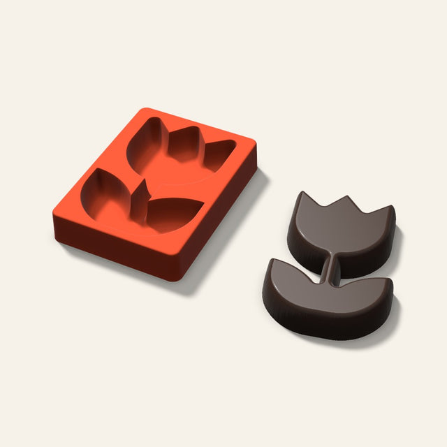 Giant Rose Mold, 6 Inch, 3D render