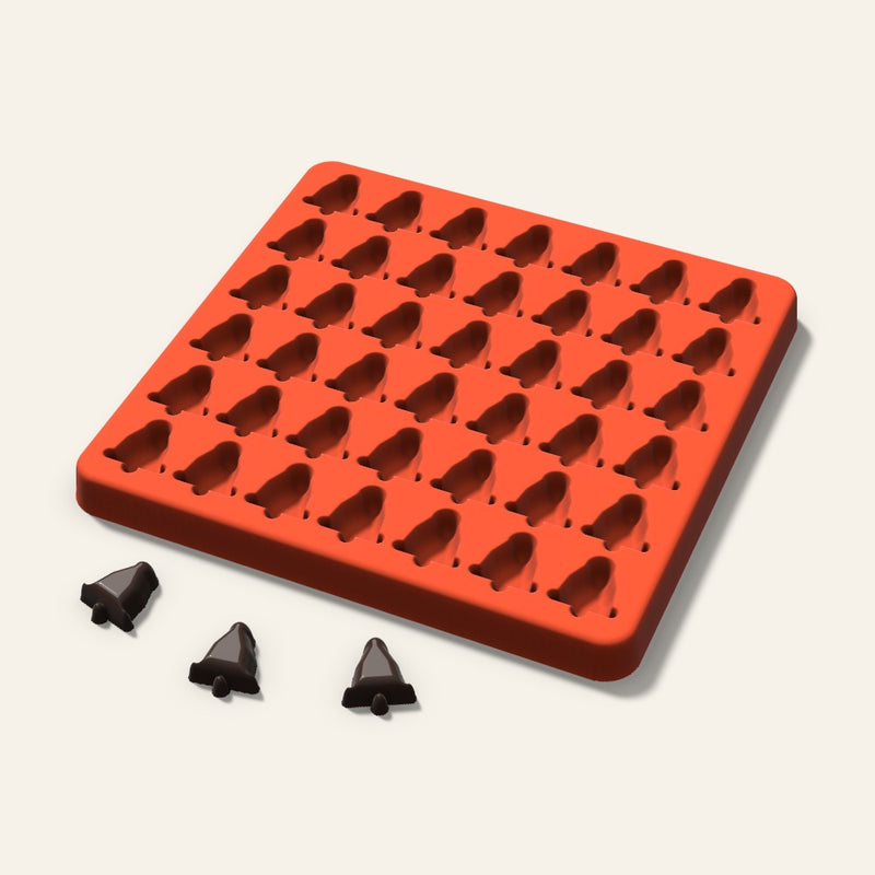 Bell Gummy Mold, 0.75 Inch, 42 Cavity