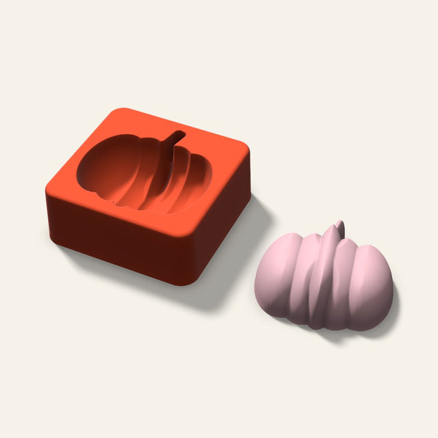 Pumpkin Soap Mold, 2.5 Inch, 3D render