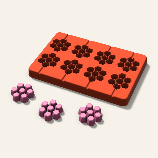 Honeycomb Lollipop Mold, 1.5 Inch, 8 Cavity, 3D render