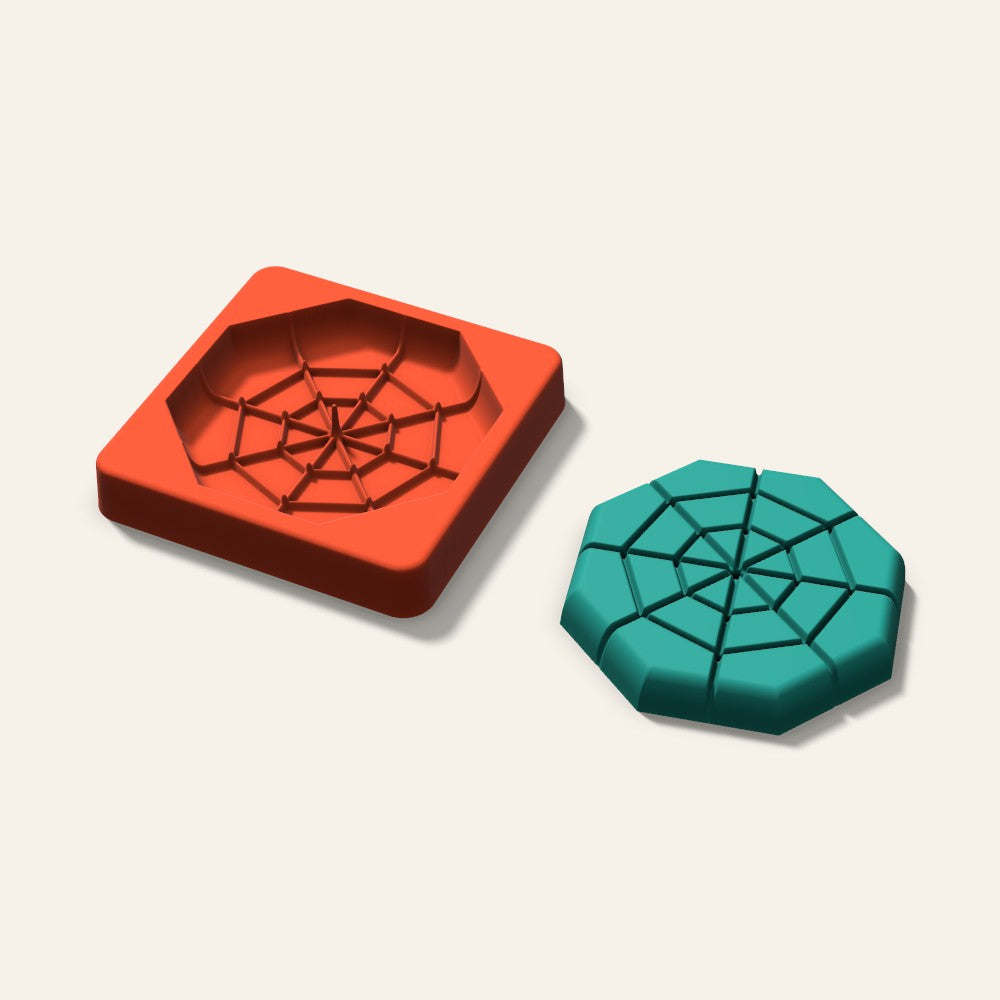 Spider Web Freshie Mold, 3.5 Inch, 3D render