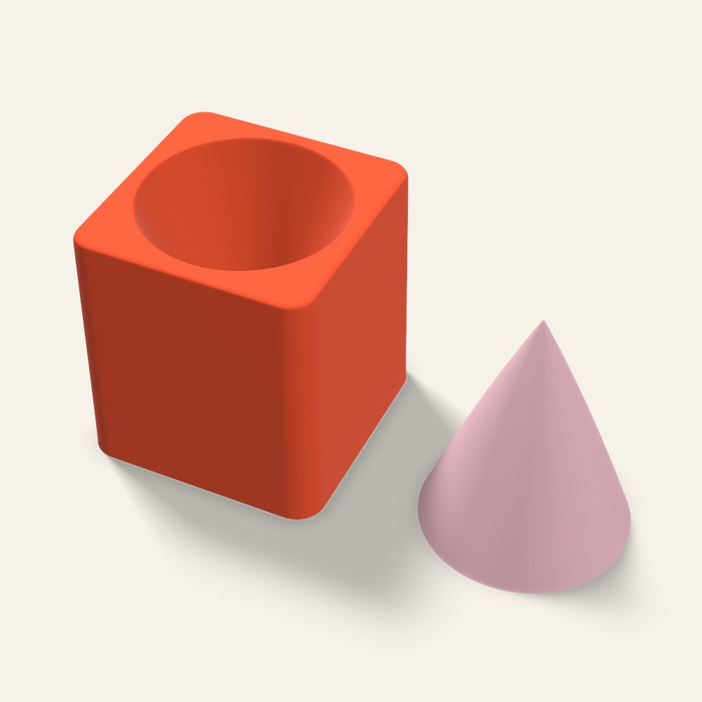 Cone Soap Mold, 2.5 Inch, 3D render