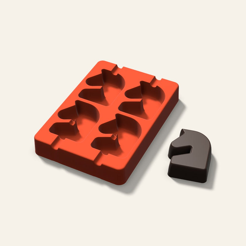 Chess Knight Cakesicle Mold, 2.5 Inch, 4 Cavity