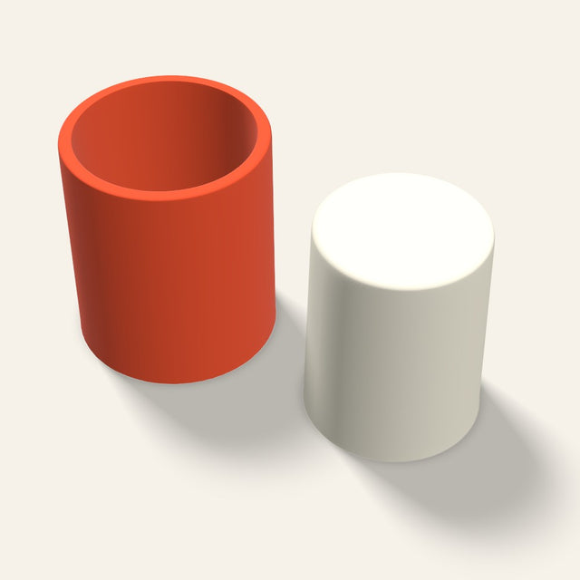 Pillar Candle Mold, 4 x 5 Inch, 3D render