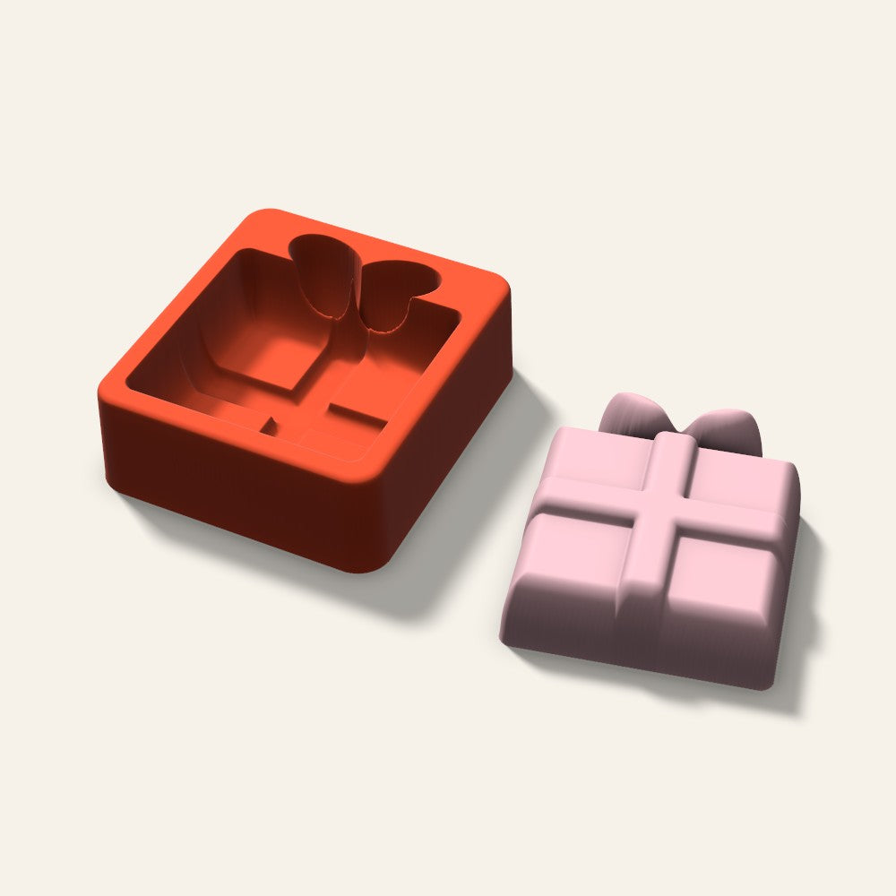 Gift Box Soap Mold, 3 Inch, 3D render