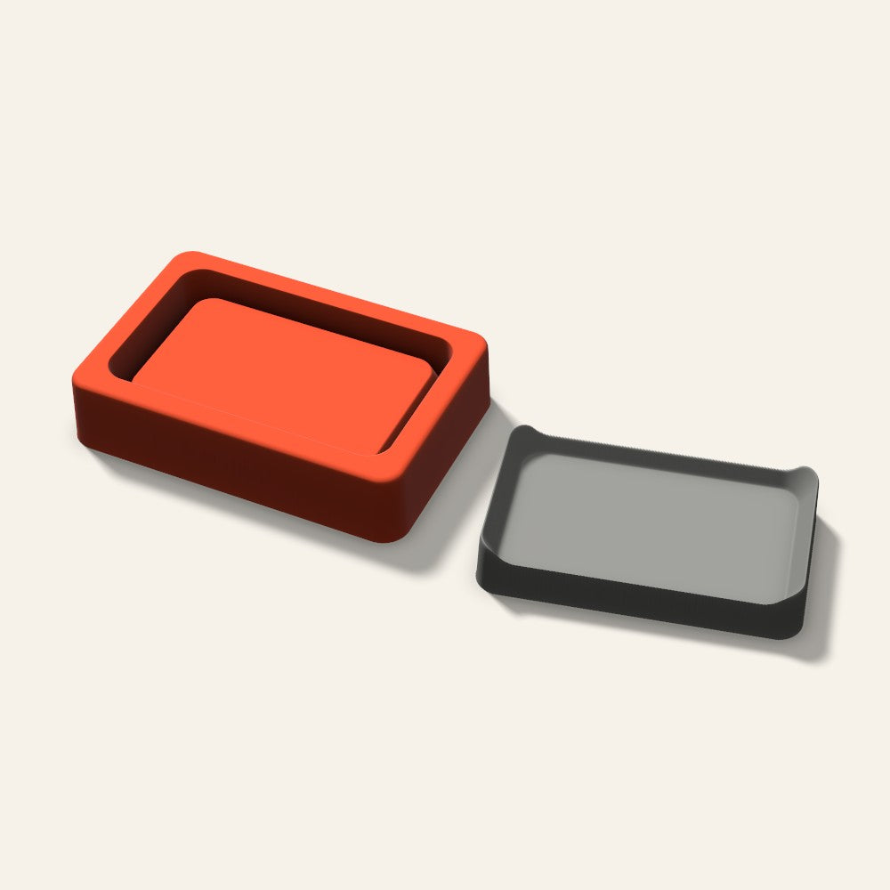 Rectangle Tray Mold, 4 Inch, 3D render
