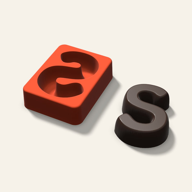 Letter S Mold, 3 Inch