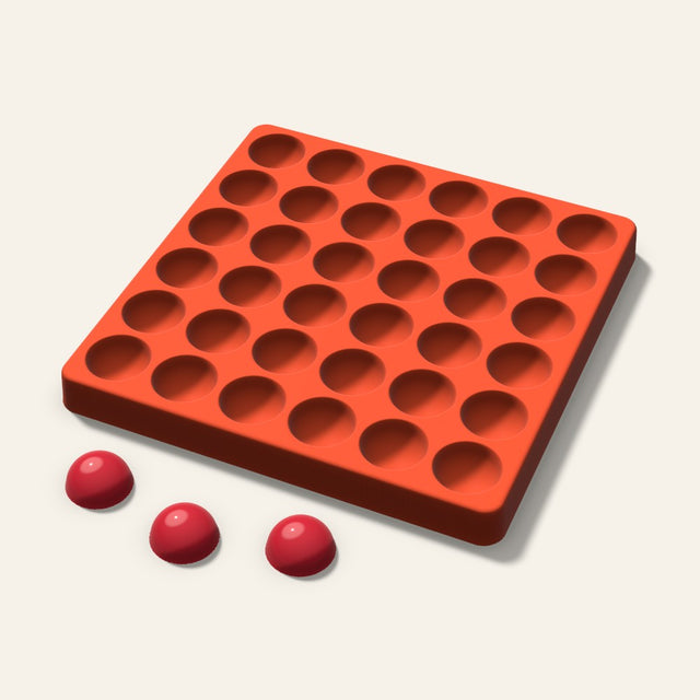 Half Sphere Candy Mold, 1 Inch, 36 Cavity, 3D render