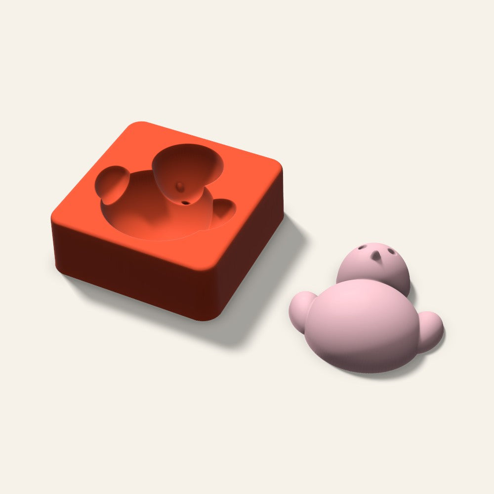 Chick Soap Mold, 3 Inch, 3D render