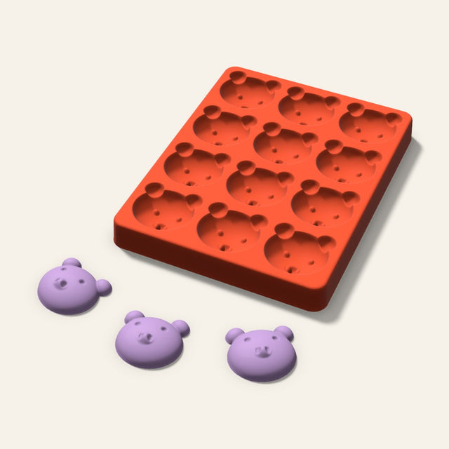 Pig Wax Melt Mold, 1.5 Inch, 12 Cavity, 3D render