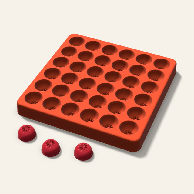 Dumpling Candy Mold, 0.75 Inch, 36 Cavity, 3D render