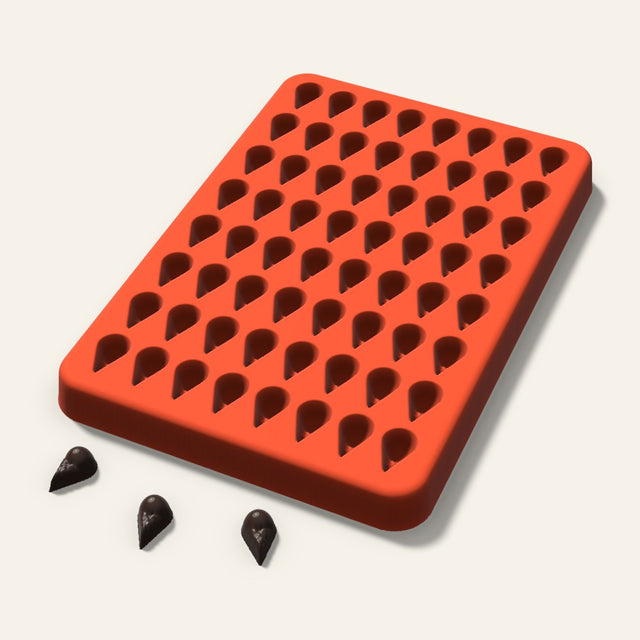 Ice Cream Cone Gummy Mold, 0.5 Inch, 64 Cavity, 3D render