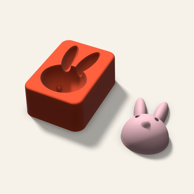 Bunny Soap Mold, 2.5 Inch, 3D render