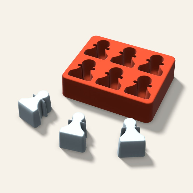 Chess Pawn Ice Mold, 1.5 Inch, 6 Cavity