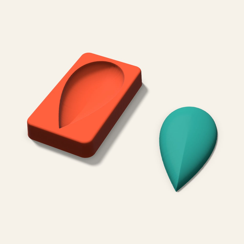 Teardrop Freshie Mold, 4 Inch, 3D render