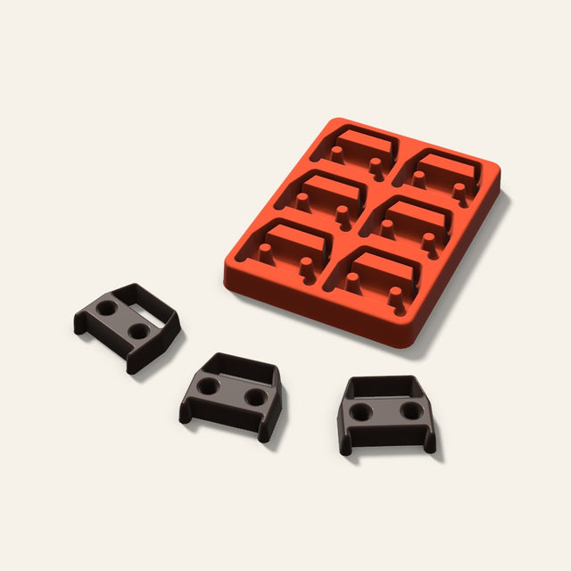 Car Chocolate Mold, 2 Inch, 6 Cavity, 3D render