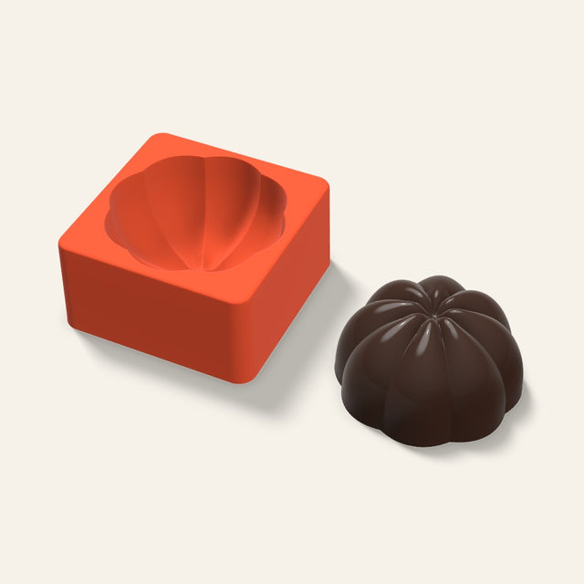 3D Pumpkin Cake Mold, 3.5 Inch, 3D render
