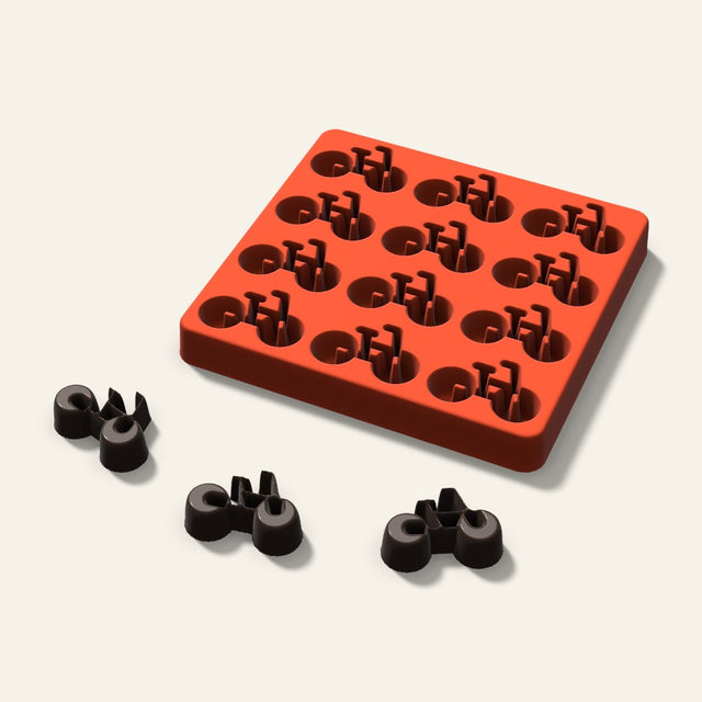 Bicycle Chocolate Mold, 1.75 Inch, 12 Cavity, 3D render
