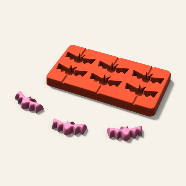 Bat Lollipop Mold, 2 Inch, 6 Cavity, 3D render