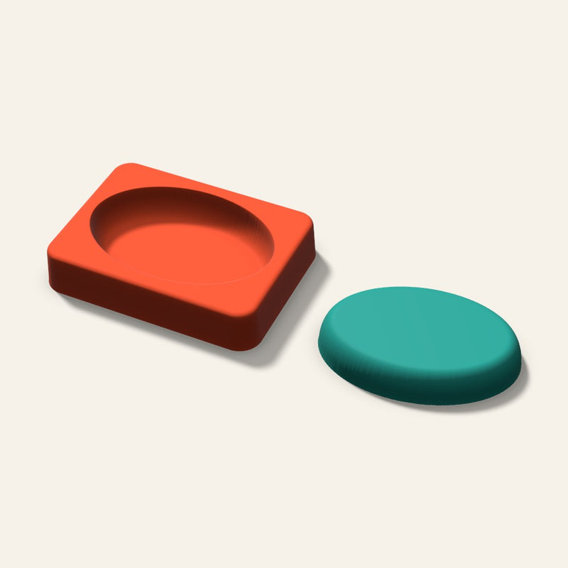 Oval Freshie Mold, 3 Inch