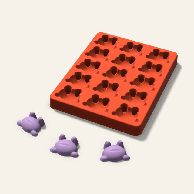 Frog Wax Melt Mold, 1.5 Inch, 15 Cavity, 3D render
