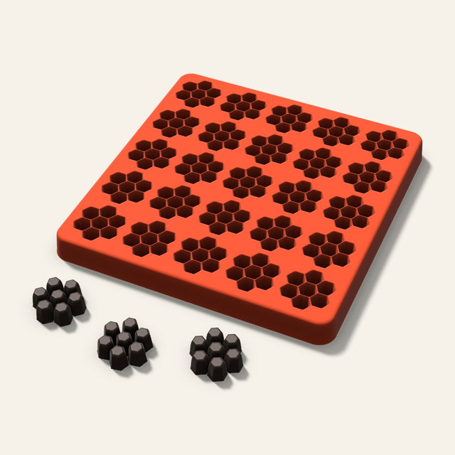 Honeycomb Candy Mold, 1 Inch, 25 Cavity, 3D render