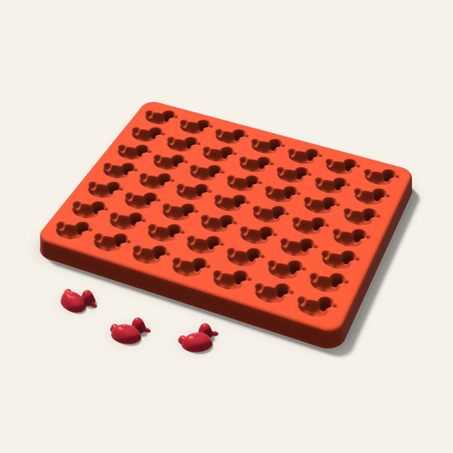 Duck Gummy Mold, 0.75 Inch, 49 Cavity, 3D render