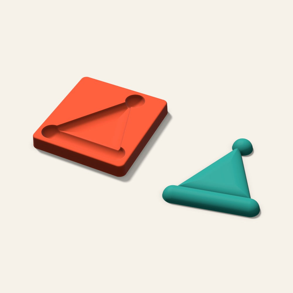 Santa Hat Freshie Mold, 5 Inch, 3D render